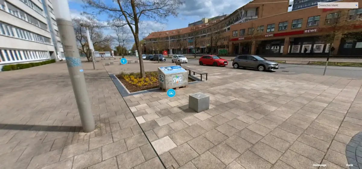 Vorschau des 360-Grad-Rundgangs am Dreescher Markt